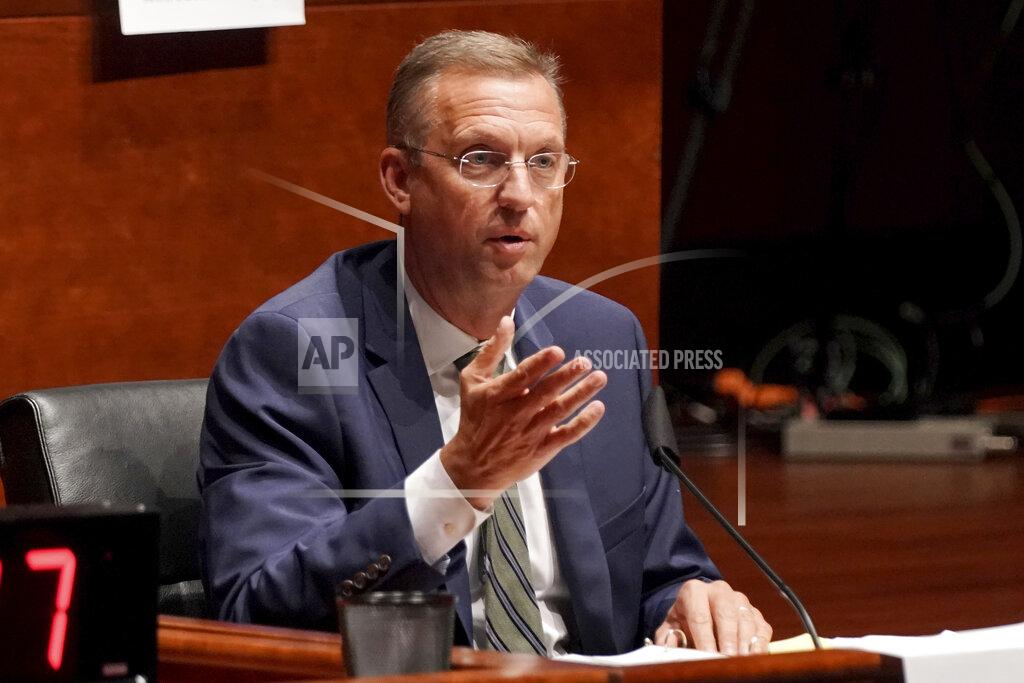 Greg Nash FILE - In this June 10, 2020, file photo, Rep. Doug Collins, R-Ga., asks questions during a House Judiciary Committee hearing on Capitol Hill in Washington. Candidates in the special election for the U.S. Senate seat held by Georgia Republican Kelly Loeffler are set to square off in their first debate Monday, Oct. 19, 2020. Loeffler faces a large field including Democrat Raphael Warnock and fellow Republican Collins in a race for the seat she was appointed to 10 months earlier. (Greg Nash/Pool Photo via AP, File)