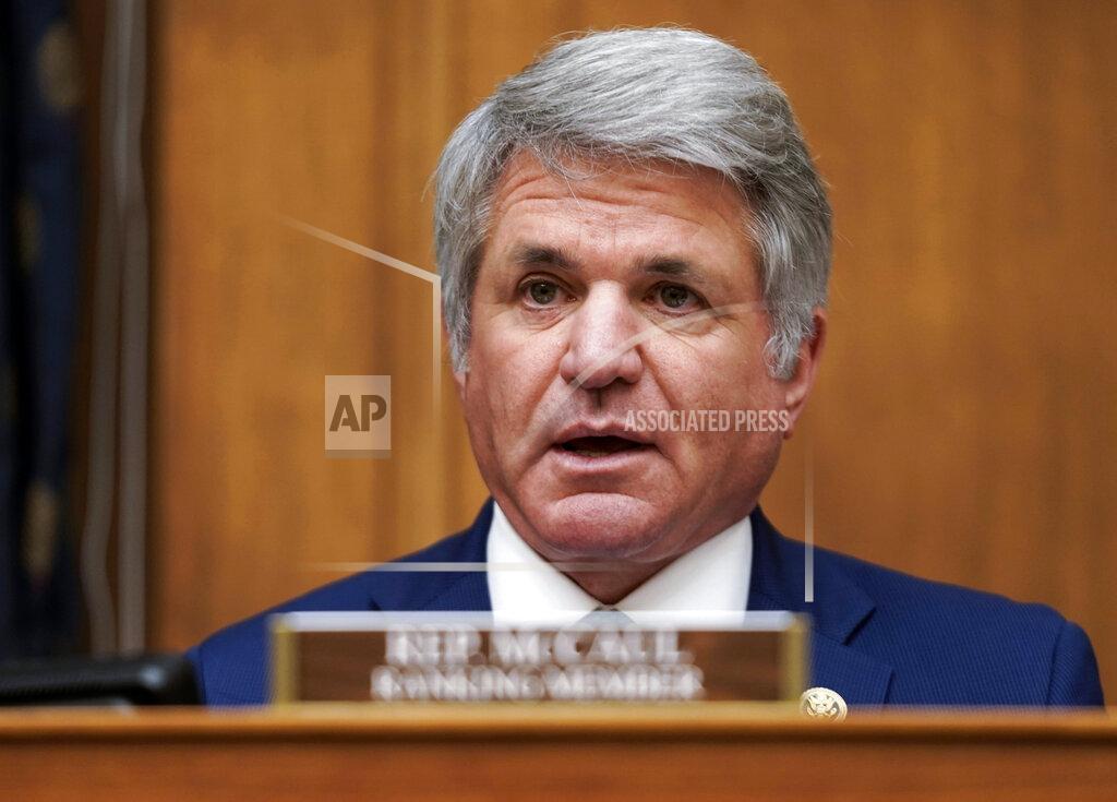 Ken Cedeno Rep. Michael McCaul, R-Texas, speaks during the House Committee on Foreign Affairs hearing on the administration foreign policy priorities on Capitol Hill on Wednesday, March 10, 2021, in Washington. (Ken Cedeno/Pool via AP)
