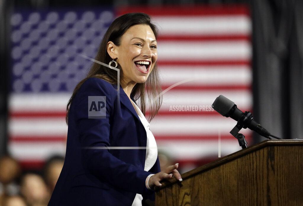 Lynne Sladky FILE- In this Nov. 2, 2019, Nikki Fried, Democratic candidate for Florida Commissioner of Agriculture, speaks during a campaign rally, in Miami. Fried, the only Democrat currently holding statewide office, has teased a June 1 date to publicly announce whether she will run for Florida governor. (AP Photo/Lynne Sladky, File)