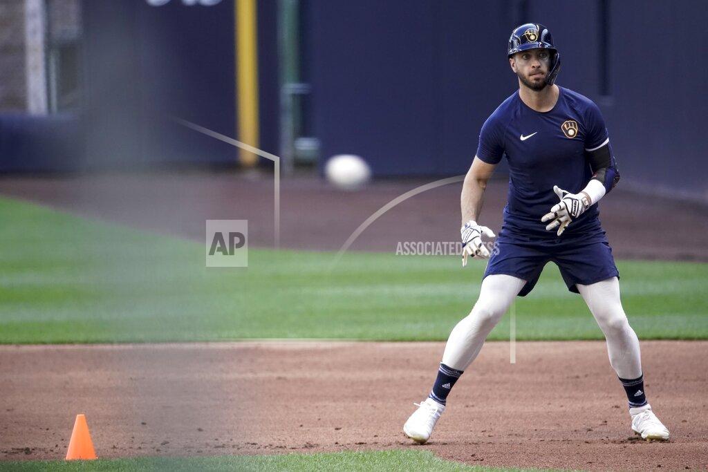 Morry Gash Milwaukee Brewers' Ryan Braun runs during a practice session Saturday, July 4, 2020, at Miller Park in Milwaukee. (AP Photo/Morry Gash)
