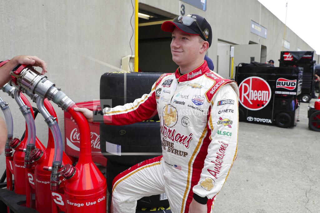 Michael Conroy NASCAR Xfinity Series driver Tyler Reddick waits for the start of NASCAR Xfinity auto racing practice at Indianapolis Motor Speedway, Friday, Sept. 6, 2019 in Indianapolis. (AP Photo/Michael Conroy)