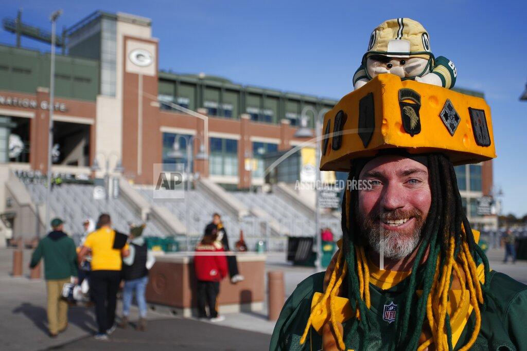 Matt Ludtke Dan Deiler tailgates outside Lambeau Field before an NFL football game between the Green Bay Packers and the Washington Football Team Sunday, Oct. 24, 2021, in Green Bay, Wis. (AP Photo/Matt Ludtke)