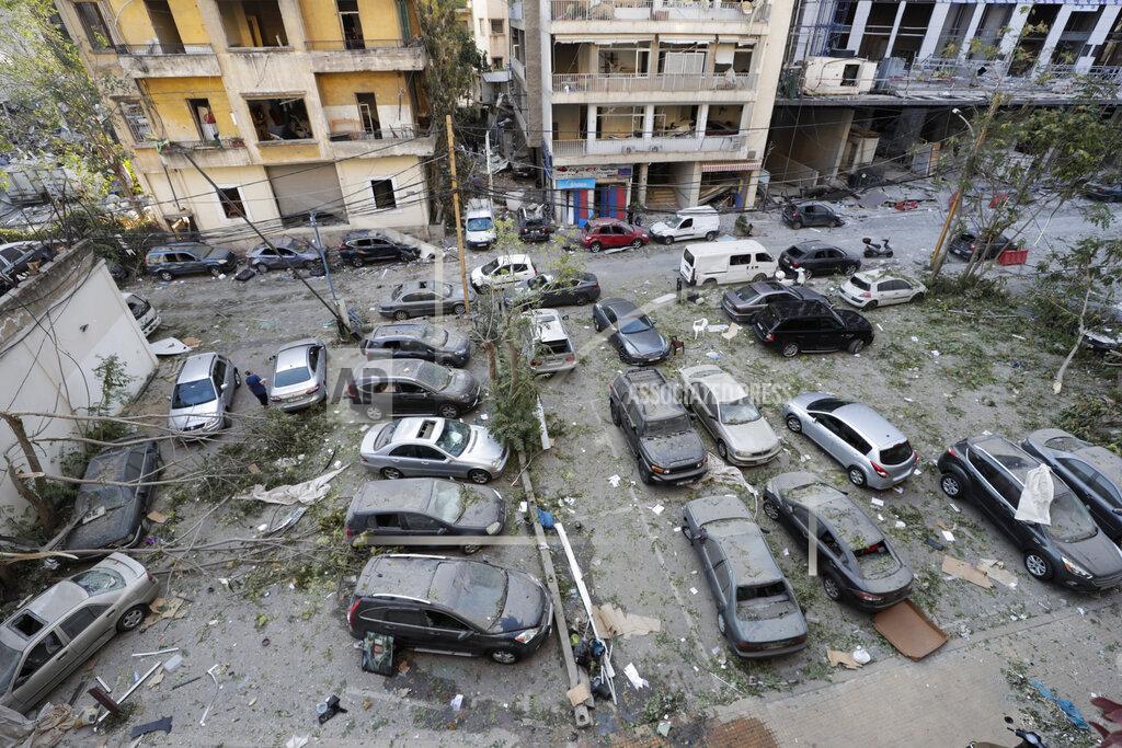 Hassan Ammar Destruction is seen after a massive explosion in Beirut, Lebanon, Wednesday, Aug. 5, 2020. The explosion flattened much of a port and damaged buildings across Beirut, sending a giant mushroom cloud into the sky. In addition to those who died, more than 3,000 other people were injured, with bodies buried in the rubble, officials said.(AP Photo/Hassan Ammar)