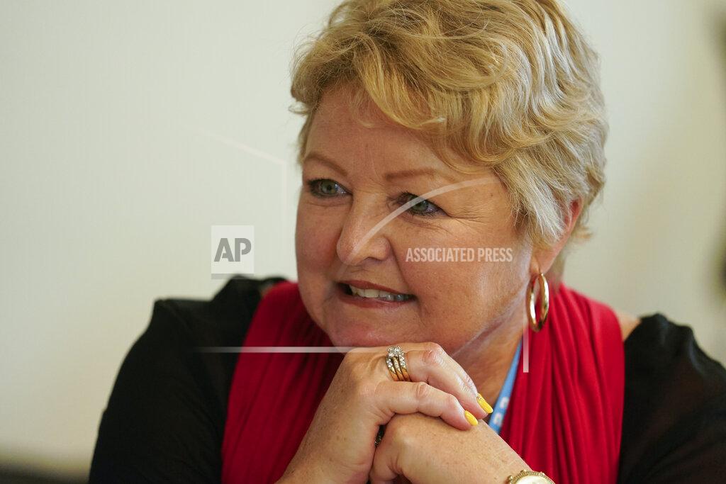 Darron Cummings Diane McLaughlin speaks about seeing her son Scott McLaughlin, of New Zealand, before qualifications for the Indianapolis 500 auto race at Indianapolis Motor Speedway, Sunday, May 22, 2022, in Indianapolis. After 31 months apart, his family has finally been able to travel outside New Zealand and hopped a plane to watch their son race the Indianapolis 500. (AP Photo/Darron Cummings)