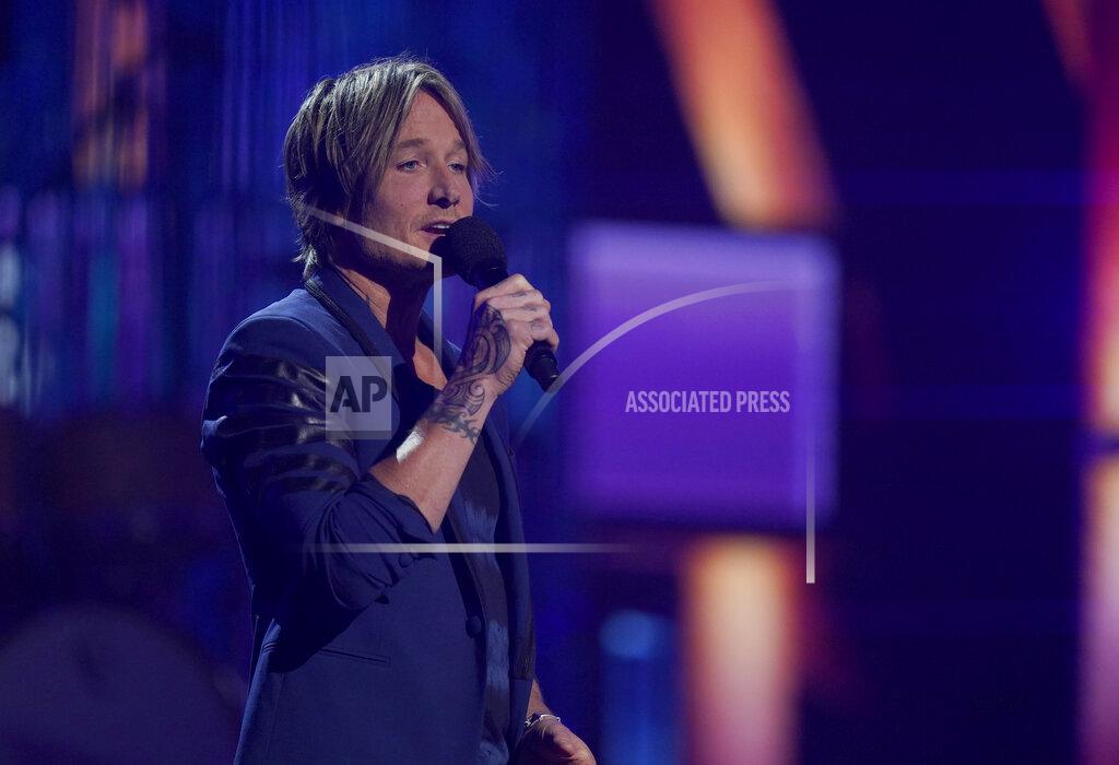 Mark Humphrey Host Keith Urban speaks at the 56th annual Academy of Country Music Awards on Sunday, April 18, 2021, at the Grand Ole Opry in Nashville, Tenn. (AP Photo/Mark Humphrey)
