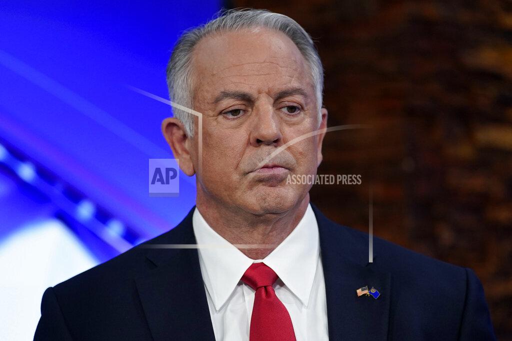 John Locher Clark County Sheriff Joe Lombardo waits before a Republican primary debate for Nevada governor Wednesday, May 25, 2022, in Las Vegas. (AP Photo/John Locher, Pool)