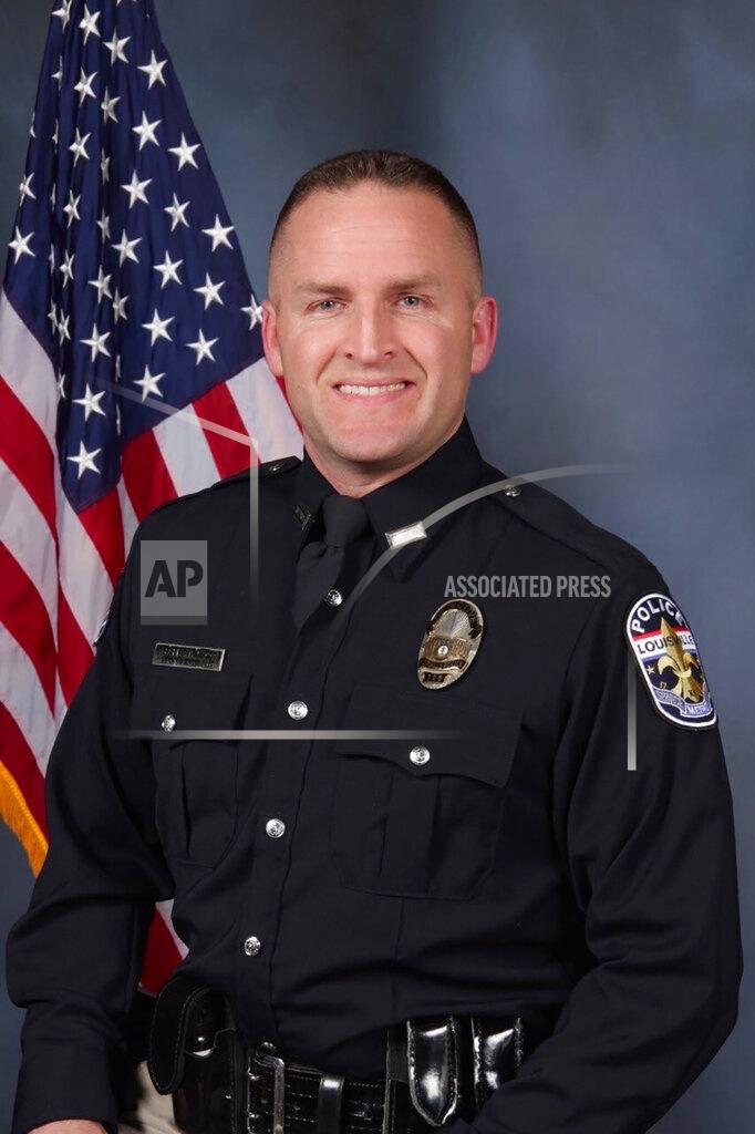 Uncredited FILE - A file photo, date not known, provided by the Louisville Metro police department shows officer Brett Hankison. The federal government filed civil rights charges Thursday, Aug. 4, 2022 against four Louisville police officers over the drug raid that led to the death of Breonna Taylor, a Black woman whose fatal shooting helped fuel the racial justice protests that rocked the nation in 2020. (Louisville Police Department via AP, File)