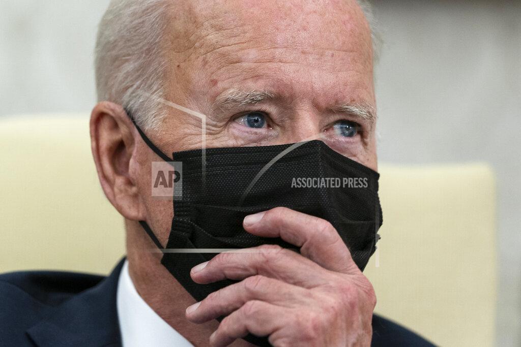 Alex Brandon President Joe Biden listens to a question during a meeting with British Prime Minister Boris Johnson in the Oval Office of the White House, Tuesday, Sept. 21, 2021, in Washington. (AP Photo/Alex Brandon)