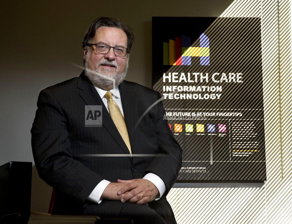 Rich Pedroncelli FILE - In this Sept. 23, 2016, file photo, J. Clark Kelso, the federal court appointed receiver overseeing the state prison medical system, poses in his office in Elk Grove, Calif. A federal judge on Thursday, July 29, 2021, said he will consider ordering all California prison employees and inmate firefighters to be vaccinated as the state tries to head off another coronavirus infection surge driven by the delta variant. Efforts to encourage voluntary vaccinations among staff "have been insufficient" to reach the rate needed to avoid new outbreaks, federal receiver J. Clark Kelso told U.S. District Judge Jon Tigar. (AP Photo/Rich Pedroncelli, File)
