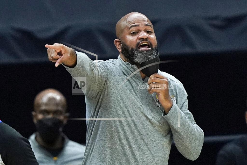 Tony Dejak Cleveland Cavaliers head coach J.B. Bickerstaff yells instructions to players in the second half of an NBA basketball game against the Phoenix Suns, Tuesday, May 4, 2021, in Cleveland. Phoenix won 134-118 in overtime. (AP Photo/Tony Dejak)