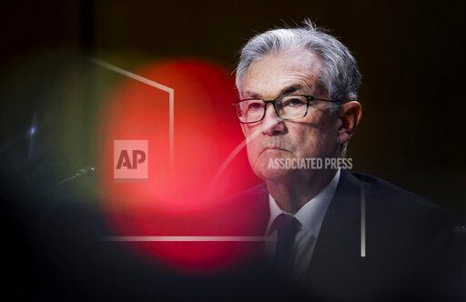 Federal Reserve Chairman Jerome Powell testifies during a Senate Banking, Housing and Urban Affairs Committee hearing on the CARES Act on Capitol Hill, Tuesday, Sept. 28, 2021 in Washington. Powell is defending the ultra-low interest rate policies he has pursued since the pandemic decimated the economy more than 18 months ago. He acknowledges, however, that inflation has stayed higher for longer than he expected. (Kevin Dietsch/Pool via AP)