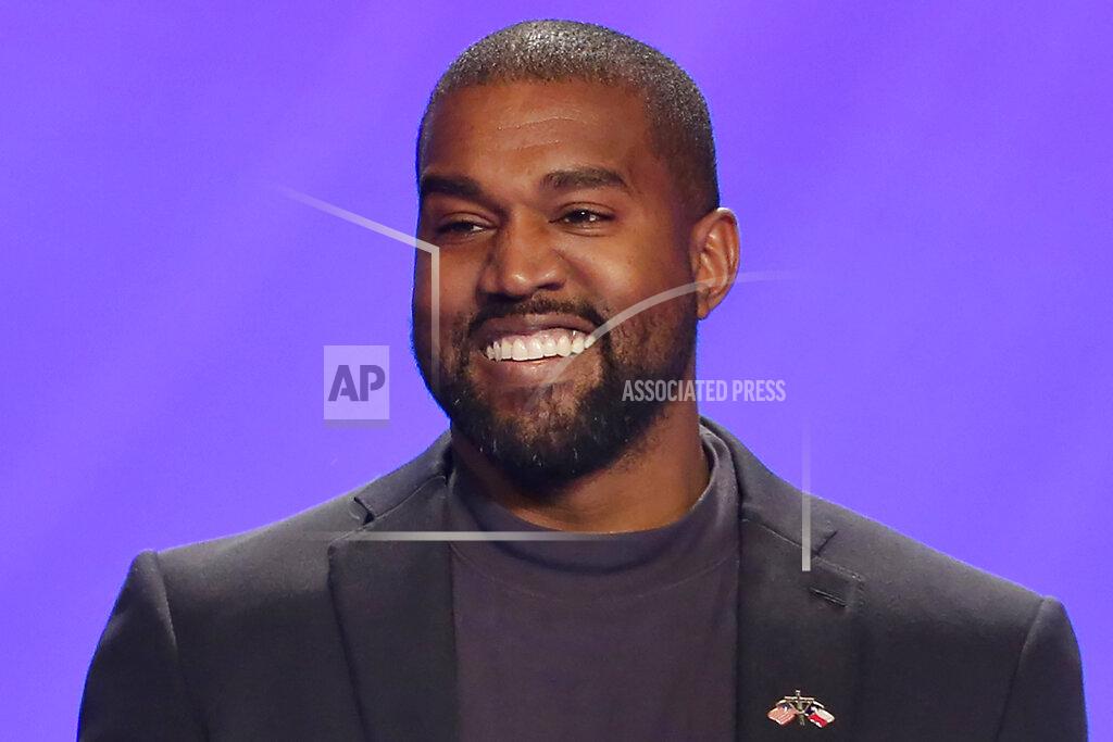 Michael Wyke FILE - In this Nov. 17, 2019, file photo, Kanye West appears on stage during a service at Lakewood Church in Houston. West is scheduled to unveil his 10th studio album, “Donda,” named after his late mother, at a listening party Thursday, July 22, 2021, at Mercedes Benz Stadium in Atlanta. (AP Photo/Michael Wyke, File)