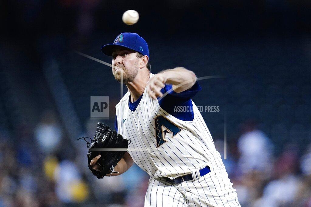 Ross D. Franklin Arizona Diamondbacks starting pitcher Tyler Gilbert throws against the Seattle Mariners during the first inning of a baseball game Sunday, Sept. 5, 2021, in Phoenix. (AP Photo/Ross D. Franklin)