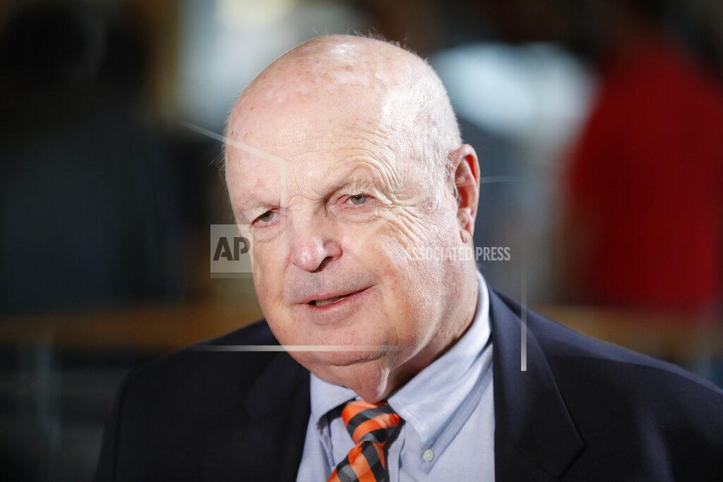 John Minchillo Mike Brown, owner of the Cincinnati Bengals NFL football team, speaks while being interviewed at Paul Brown Stadium during the team's media luncheon, Tuesday, July 23, 2019, in Cincinnati. (AP Photo/John Minchillo)