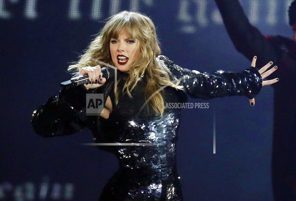 FILE - This May 8, 2018 file photo shows Taylor Swift performing during her