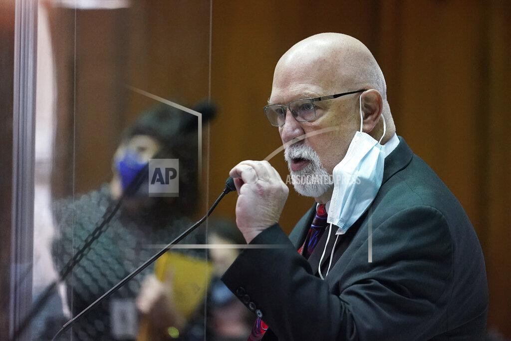 Darron Cummings State Rep. Tim Brown, R-Crawfordsville, speaks on a bill at the Statehouse, Thursday, April 22, 2021, in Indianapolis. (AP Photo/Darron Cummings)
