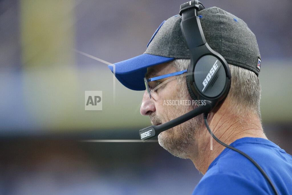 Aj Mast Indianapolis Colts head coach Frank Reich watches during the second half of an NFL football game against the Atlanta Falcons, Sunday, Sept. 22, 2019, in Indianapolis. (AP Photo/AJ Mast)