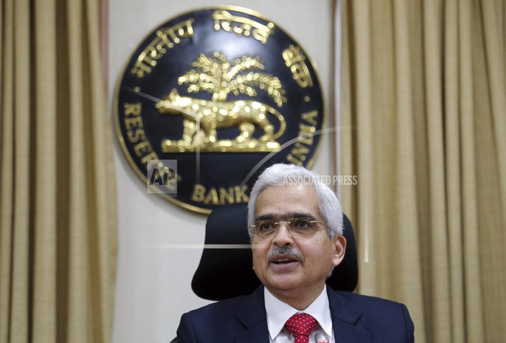 Rajanish Kakade FILE - In this Aug. 7, 2019, file photo, Reserve Bank of India (RBI) Governor Shaktikanta Das speaks during a press conference in Mumbai, India. India’s central bank on Friday, May 22, 2020, cut its key interest rate to 4% to revive the economy severely hit the coronavirus outbreak and a two-month lockdown. Reserve Bank of India Governor Das also said India's gross domestic product in financial 2020-21 was expected to have negative growth. (AP Photo/Rajanish Kakade, File)