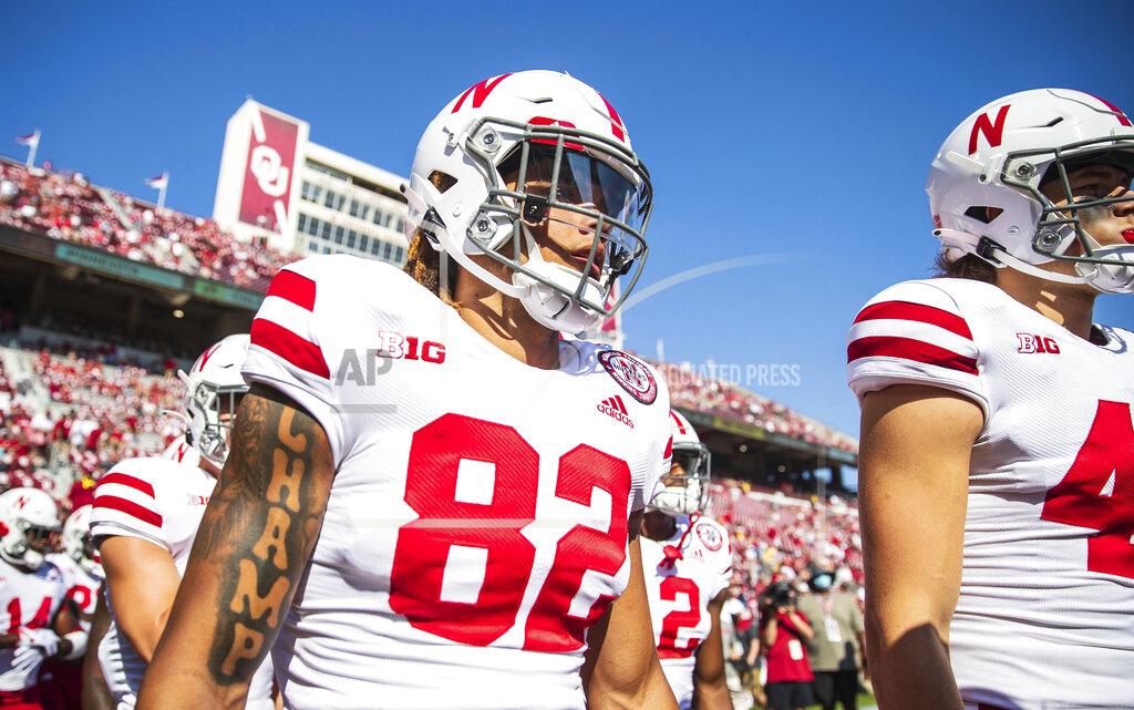 Anna Reed Nebraska's Chancellor Brewington takes the field before an NCAA college football game against Oklahoma, Saturday, Sept. 18, 2021, in Norman, Okla. (Anna Reed/Omaha World-Herald via AP)
