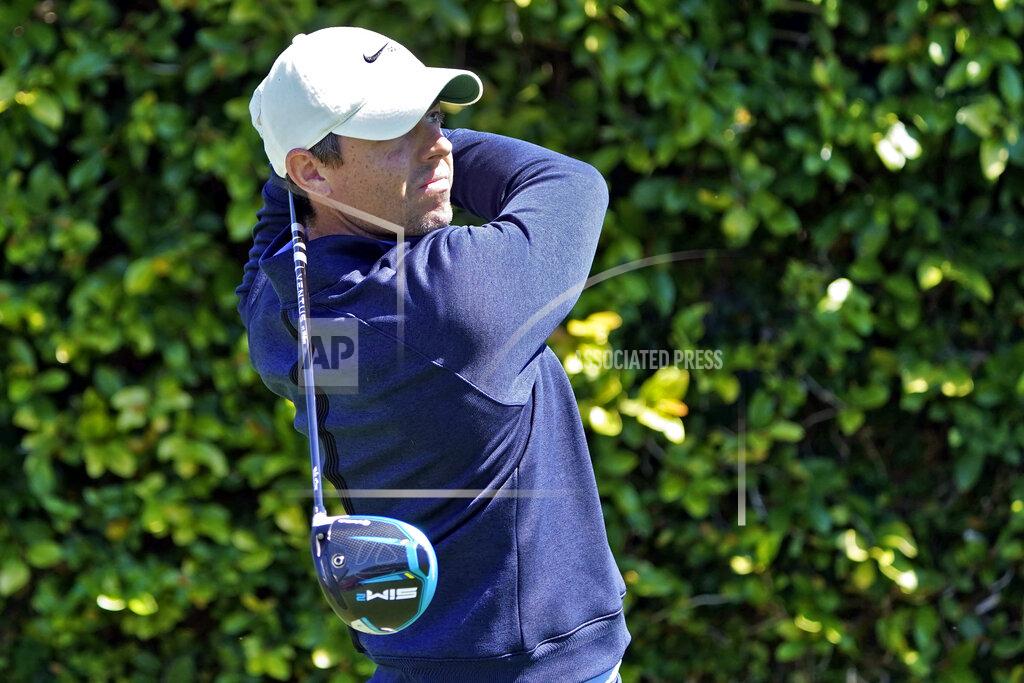 John Raoux Rory McIlroy, of Northern Ireland, tees off on the ninth hole during the first round of the Arnold Palmer Invitational golf tournament Thursday, March 4, 2021, in Orlando, Fla. (AP Photo/John Raoux)