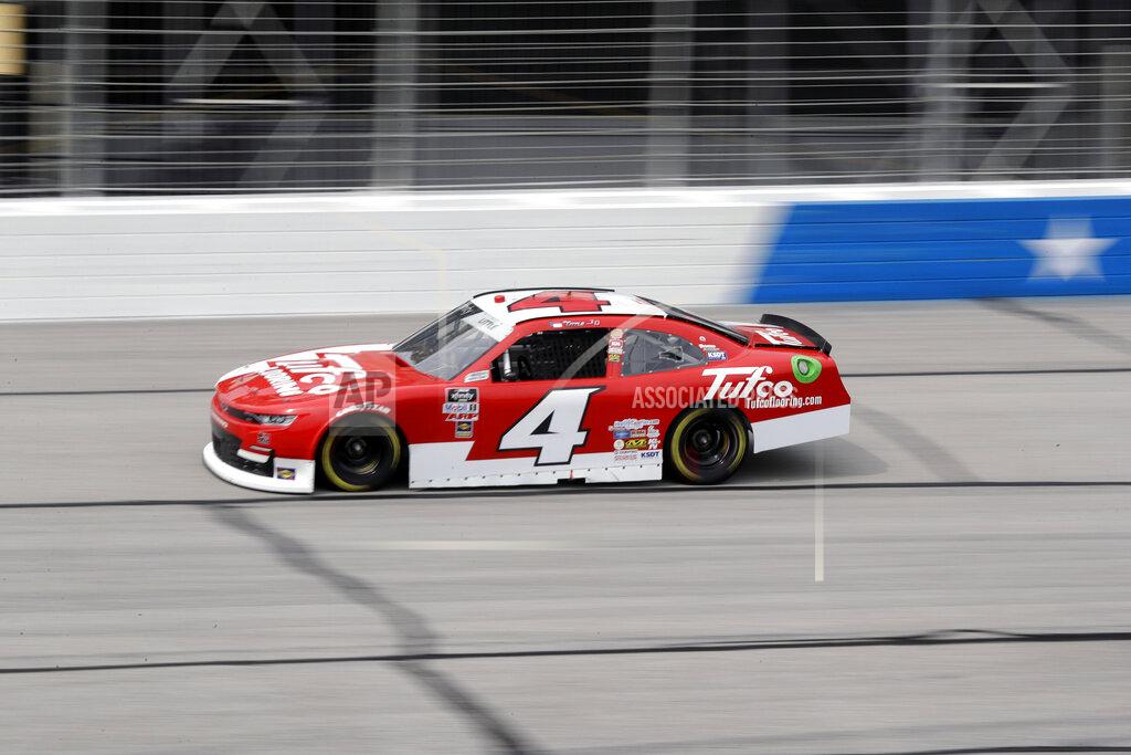 Brynn Anderson Jesse Little drives during a NASCAR Xfinity Series auto race at Atlanta Motor Speedway, Saturday, June 6, 2020, in Hampton, Ga. (AP Photo/Brynn Anderson)