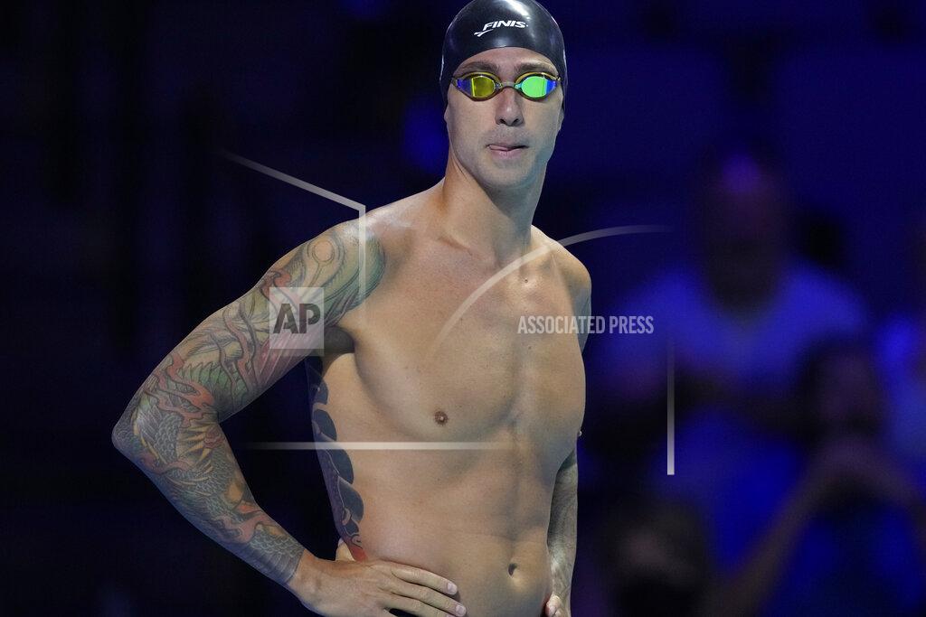 Charlie Neibergall Tony Ervin gets ready to compete in a men's 50-meter freestyle preliminary heat during wave 2 of the U.S. Olympic Swim Trials on Saturday, June 19, 2021, in Omaha, Neb. (AP Photo/Charlie Neibergall)