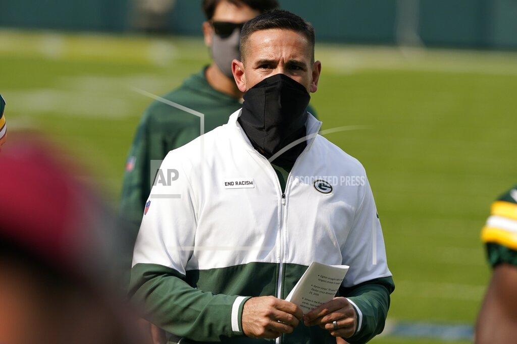 Morry Gash Green Bay Packers head coach Matt LaFleur walks off the field after an NFL football game against the Detroit Lions Sunday, Sept. 20, 2020, in Green Bay, Wis. The Packers won 42-21. (AP Photo/Morry Gash)