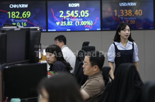 오늘 주식 시장: 흔들리는 중국 경제가 글로벌 경기 침체를 초래함에 따라 아시아 주식은 더 낮습니다. 오늘 주식 시장: 흔들리는 중국 경제가 글로벌 경기 침체를 초래함에 따라 아시아 주식은 더 낮습니다.