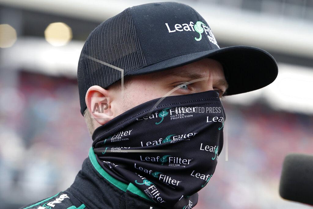 Ralph Freso Justin Haley looks on from pit road prior to the NASCAR Xfinity Series auto race at Phoenix Raceway, Saturday, Nov. 7, 2020, in Avondale, Ariz. (AP Photo/Ralph Freso)