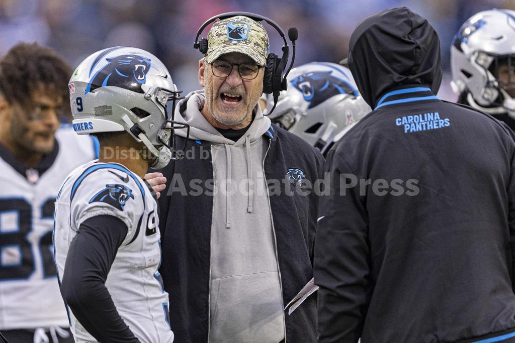 Panthers fire Frank Reich after 11 games and name Chris Tabor their ...