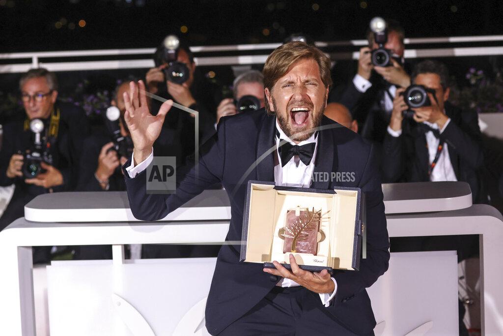 Vianney Le Caer Writer/director Ruben Ostlund, winner of the Palme d'Or for 'Triangle of Sadness,' poses for photographers during the photo call following the awards ceremony at the 75th international film festival, Cannes, southern France, Saturday, May 28, 2022. (Photo by Vianney Le Caer/Invision/AP)