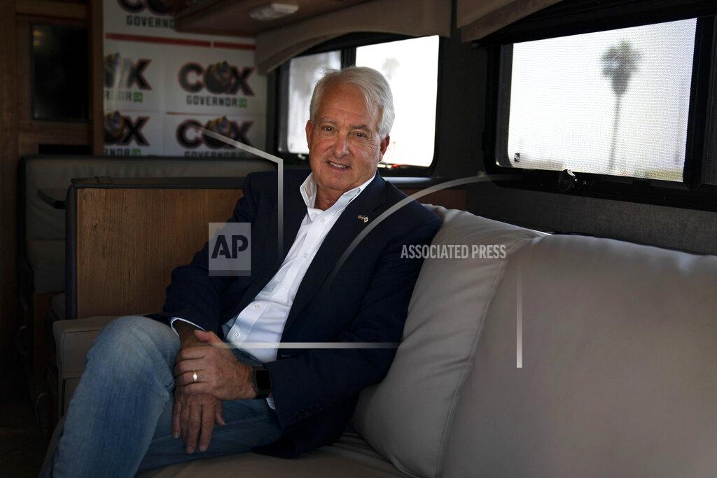 Jae C. Hong California Republican gubernatorial candidate John Cox sits for a photo in his campaign bus Thursday, Sept. 9, 2021, in Santa Monica, Calif. (AP Photo/Jae C. Hong)