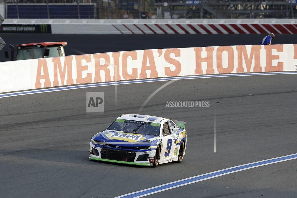 Gerry Broome Chase Elliott drives through Turn 2 during the NASCAR Cup Series auto race at Charlotte Motor Speedway in Concord, N.C., Sunday, Sept. 29, 2019. (AP Photo/Gerry Broome)