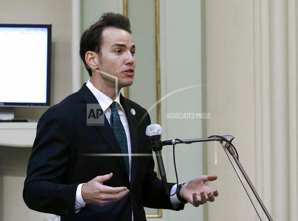 Rich Pedroncelli FILE - In this photo taken Monday, June 10, 2020, Assemblyman Kevin Kiley, R-Rocklin, speaks at the Capitol in Sacramento, Calif. Six weeks after California officials announced that Democratic Gov. Gavin Newsom would face an almost certain recall election, the contest remains framed by uncertainty, even the date when it might take place is unclear. (AP Photo/Rich Pedroncelli,File)