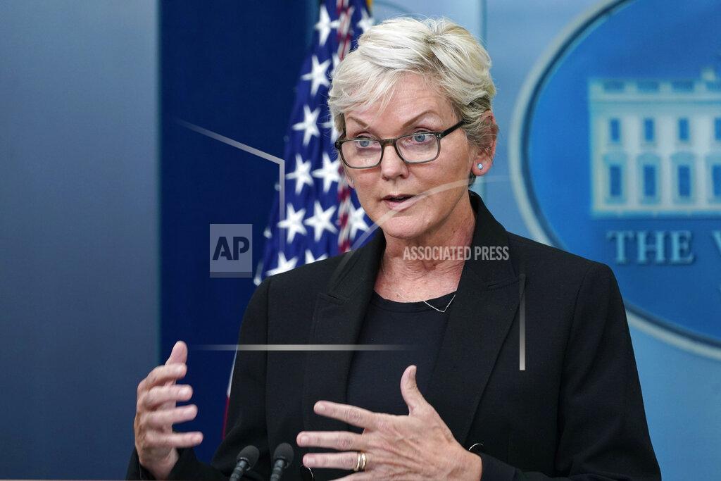 Susan Walsh Energy Secretary Jennifer Granholm speaks during the daily briefing at the White House in Washington, Wednesday, June 22, 2022. (AP Photo/Susan Walsh)