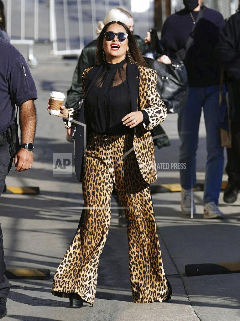 Salma Hayek at 'Jimmy Kimmel Live!' in Los Angeles - 10/14/21