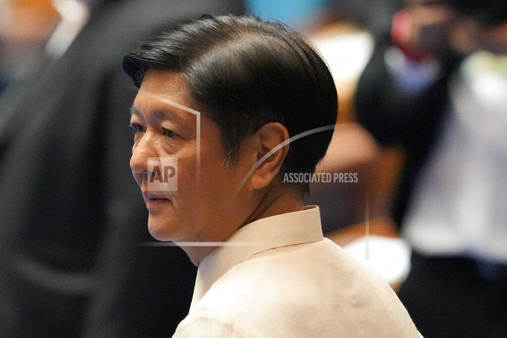Aaron Favila Philippine President-elect Ferdinand 'Bongbong" Marcos Jr. waits during his proclamation ceremony at the House of Representatives, Quezon City, Philippines on Wednesday, May 25, 2022. Marcos Jr. was proclaimed the next president of the Philippines by a joint session of Congress Wednesday in an astonishingly huge electoral triumph 36 years after his father was ousted as a brutal dictator by a pro-democracy uprising. (AP Photo/Aaron Favila)