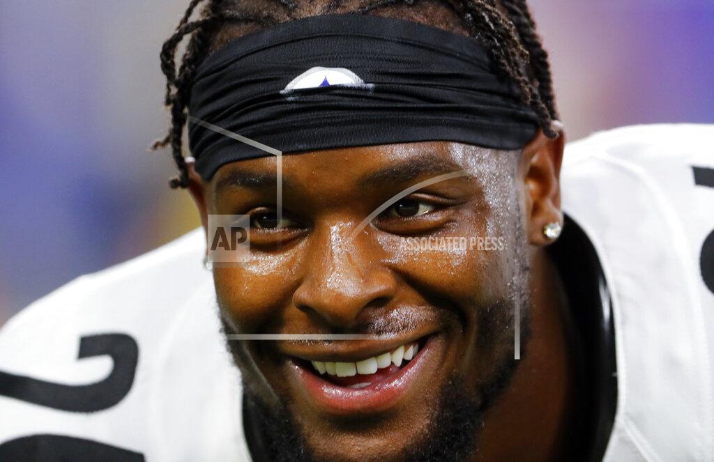 Paul Sancya FILE - In this Oct. 29, 2017, file photo, Pittsburgh Steelers running back Le'Veon Bell (26) smiles during an NFL football game against the Detroit Lions in Detroit. A person with direct knowledge of the negotiations says the New York Jets and Bell have agreed to a deal early Wednesday morning, Mach 13, 2019, a person with direct knowledge of the negotiations told The Associated Press. The deal gives new coach Adam Gase and second-year quarterback Sam Darnold a big-time playmaker, arguably the best player at his position before Bell opted to sit out all of last season rather than sign a franchise tender with Pittsburgh. (AP Photo/Paul Sancya, File)