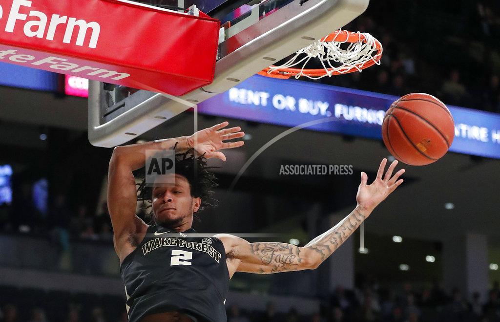 John Bazemore Wake Forest guard Sharone Wright Jr. (2) scores during the first half of an NCAA college basketball game against Georgia Tech, Saturday, Jan. 5, 2019, in Atlanta. (AP Photo/John Bazemore)