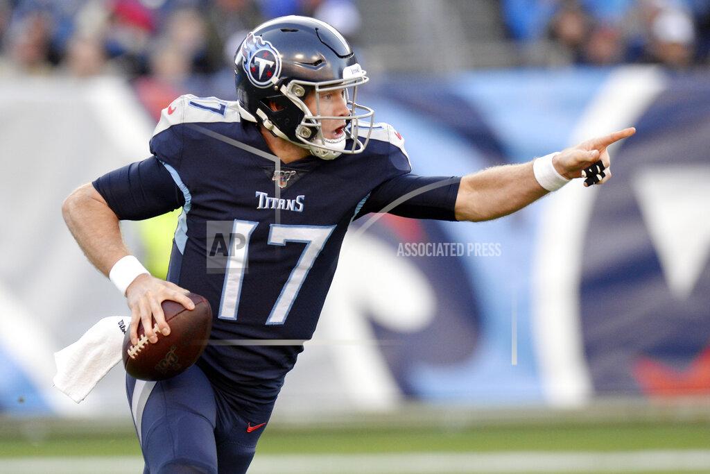 Mark Zaleski Tennessee Titans quarterback Ryan Tannehill plays against the Jacksonville Jaguars in the first half of an NFL football game Sunday, Nov. 24, 2019, in Nashville, Tenn. (AP Photo/Mark Zaleski)