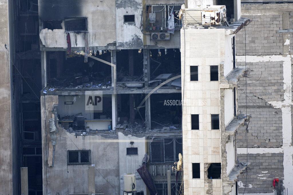 Adel Hana The damaged apartment of Taiseer al-Jabari the Islamic Jihad commander for northern Gaza, following an Israeli airstrikes, in Gaza City, Friday, Aug. 5, 2022. Palestinian officials say Israeli airstrikes on Gaza have killed several people, including a senior militant, and wounded 40 others. (AP Photo/Adel Hana)