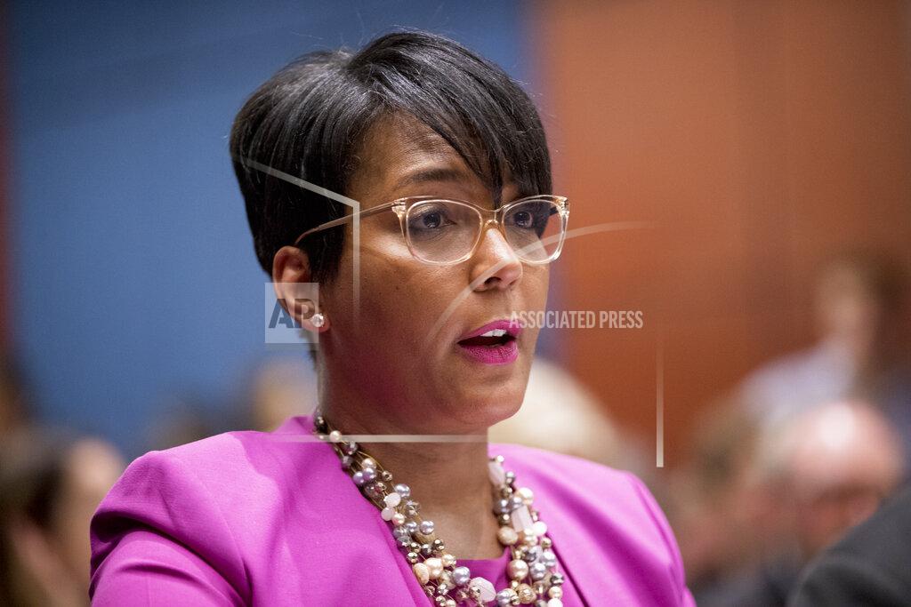 Andrew Harnik FILE - In this July 17, 2019, file photo, Atlanta Mayor Keisha Lance Bottoms speaks during a Senate Democrats' Special Committee on the Climate Crisis on Capitol Hill in Washington. Bottoms announced Monday, July 6, 2020, that she had tested positive for COVID-19. (AP Photo/Andrew Harnik, File)