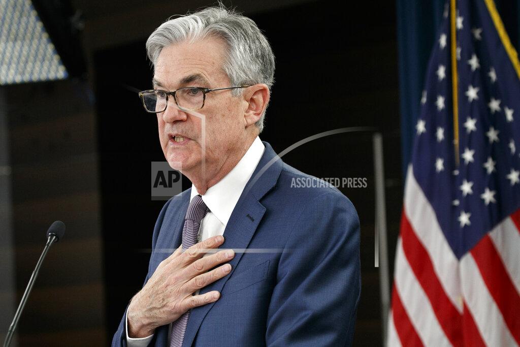 FILE - In this March 3, 2020 file photo Federal Reserve Chair Jerome Powell speaks during a news conference in Washington. Powell says the outlook for the U.S. economy is “extraordinarily uncertain” and the success of the recovery effort will depend in large part on the country’s ability to contain the spread of the coronavirus.
“A full recovery is unlikely until people are confident that it is safe to re-engage in a broad range of activities,” Powell says in testimony he is scheduled to deliver Tuesday, June 30, 2020 in an appearance with Treasury Secretary Steven Mnuchin before the House Financial Services Committee. (AP Photo/Jacquelyn Martin, file)