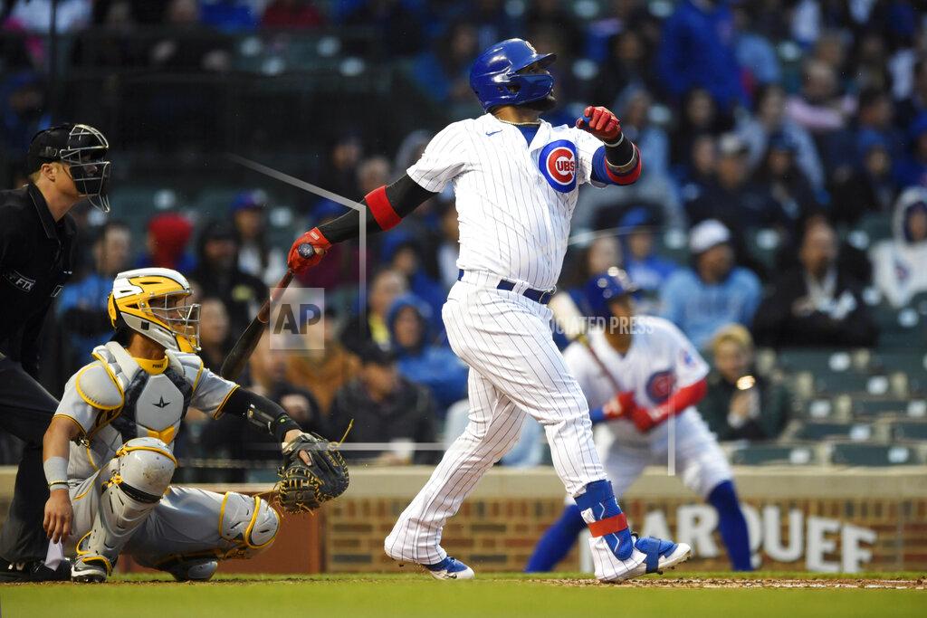 Paul Beaty Chicago Cubs' Jonathan Villar (24) watches his solo home run during the third inning of a baseball game against the Pittsburgh Pirates Tuesday, May 17, 2022, in Chicago. (AP Photo/Paul Beaty)