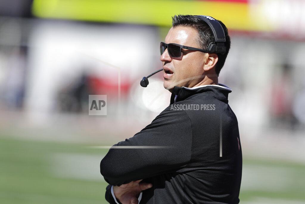 Darron Cummings Rutgers interim head coach Nunzio Campanile watches during the second half of an NCAA college football game against Indiana, Saturday, Oct. 12, 2019, in Bloomington, Ind. Indiana won 35-0. (AP Photo/Darron Cummings)