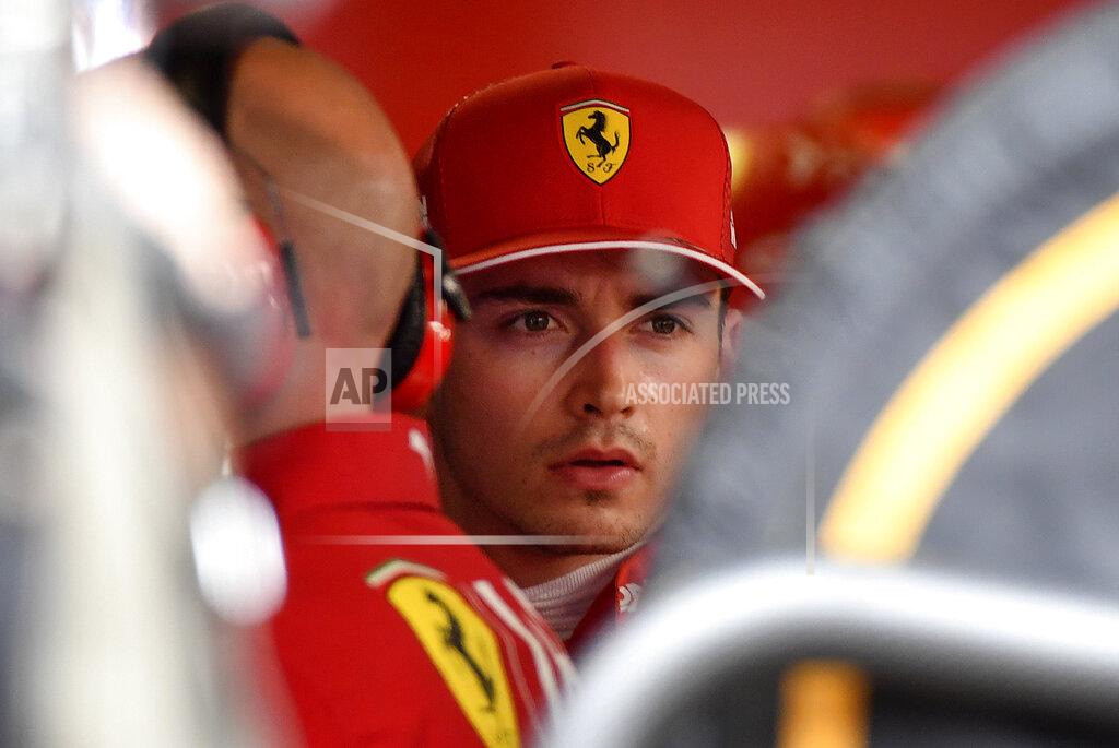 Yann Coatsaliou Ferrari's Monegasque driver Charles Leclerc reacts in the pits after the crashed during the Monaco Formula One Grand Prix race, at the Monaco racetrack, in Monaco, Sunday, May 26, 2019. (Yann Coatsaliou/Pool Photo via AP)