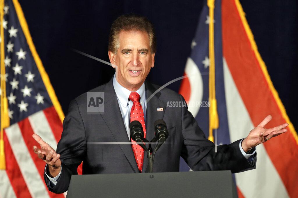 Tony Dejak FILE - In this Oct. 31, 2018, file photo, U.S. Rep. Jim Renacci, R-Ohio speaks at the Mansfield Lahm Regional Airport in Mansfield, Ohio. Renacci, a former four-term congressman from northeast Ohio, plans to take on Gov. Mike DeWine in next year’s Republican primary. (AP Photo/Tony Dejak, File)