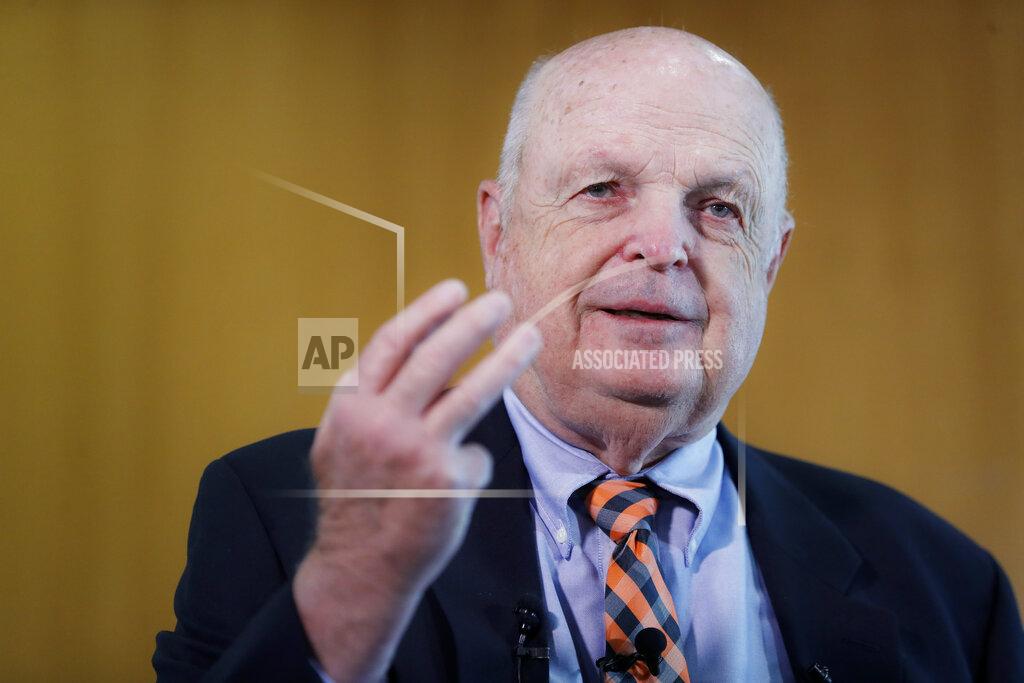 John Minchillo Mike Brown, owner of the Cincinnati Bengals NFL football team, speaks while being interviewed at Paul Brown Stadium during the team's media luncheon, Tuesday, July 23, 2019, in Cincinnati. (AP Photo/John Minchillo)