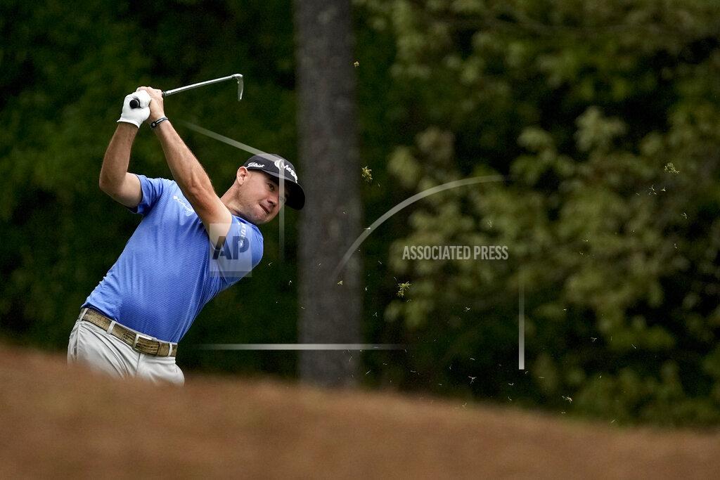 Charlie Riedel Brian Harman hits from the fairway on the 11th hole during the second round of the Masters golf tournament on Friday, April 9, 2021, in Augusta, Ga. (AP Photo/Charlie Riedel)