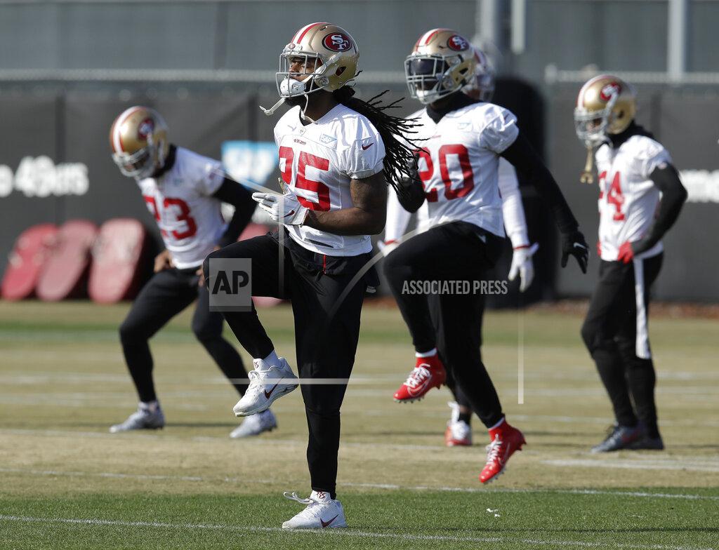 Ben Margot San Francisco 49ers' Richard Sherman (25) runs a drill during practice at the team's NFL football training facility Friday, Jan. 17, 2020, in Santa Clara, Calif. The 49ers are scheduled to host the Green Bay Packers in the NFC Championship game on Sunday. (AP Photo/Ben Margot)